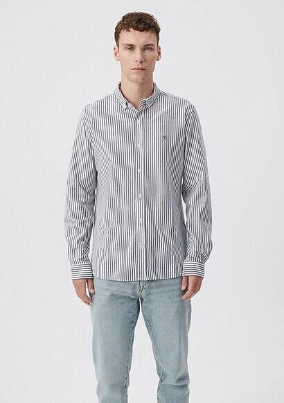 MAVİ ERKEK ÇİZGİLİ GÖMLEK Kırık Beyaz 0210527-70057