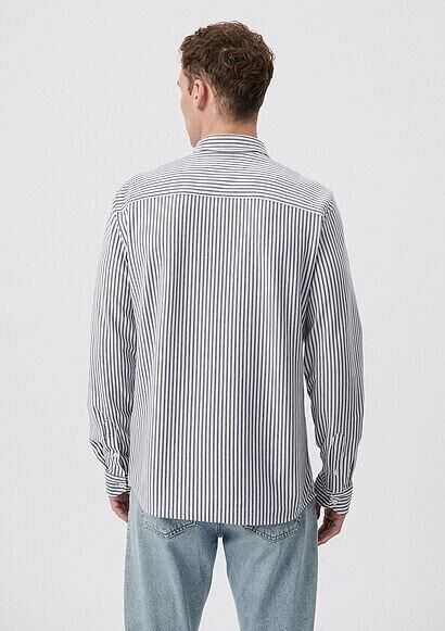 MAVİ ERKEK ÇİZGİLİ GÖMLEK Kırık Beyaz 0210527-70057