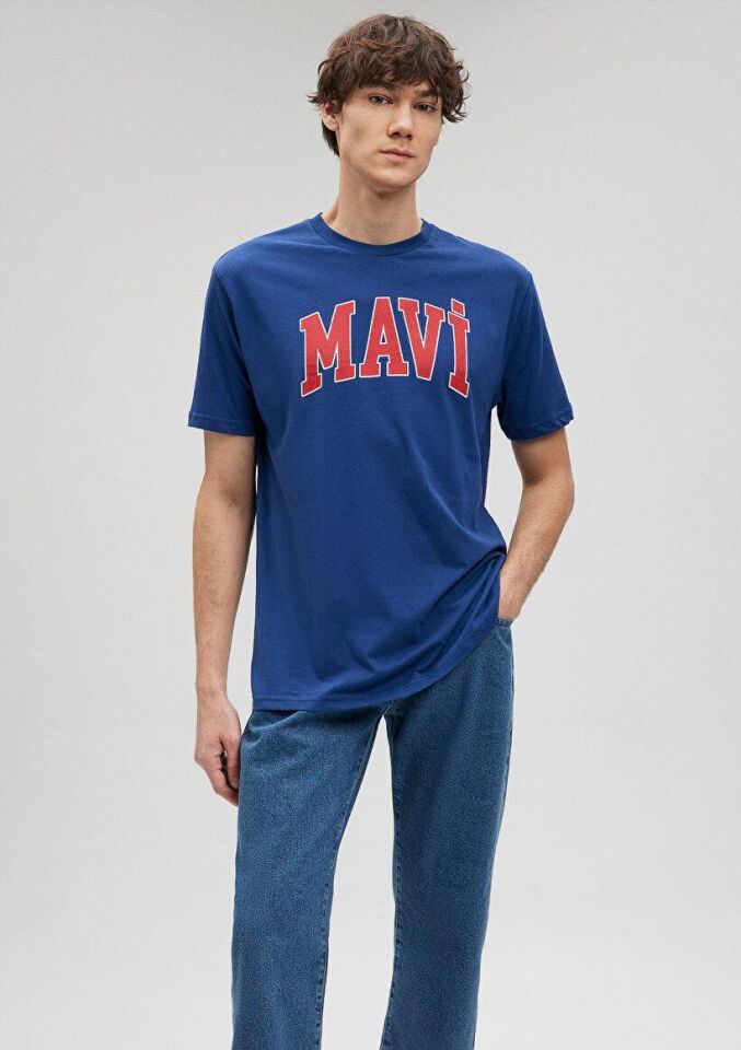 MAVİ ERKEK MAVİ LOGO TİŞÖRT Derin Lacivert 0611711-70758