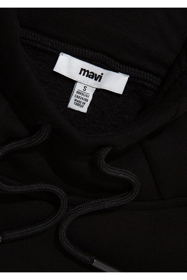 MAVİ KADIN KAPUŞONLU SWEATSHIRT Siyah 1S10305-900