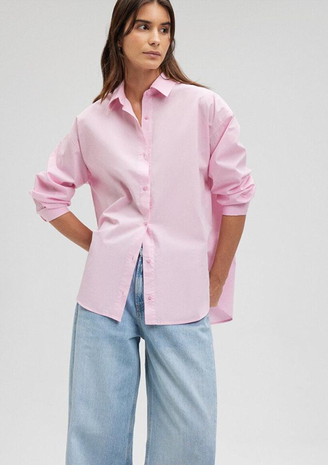 MAVİ KADIN UZUN KOL GÖMLEK Sweet Lilac 1210103-70973