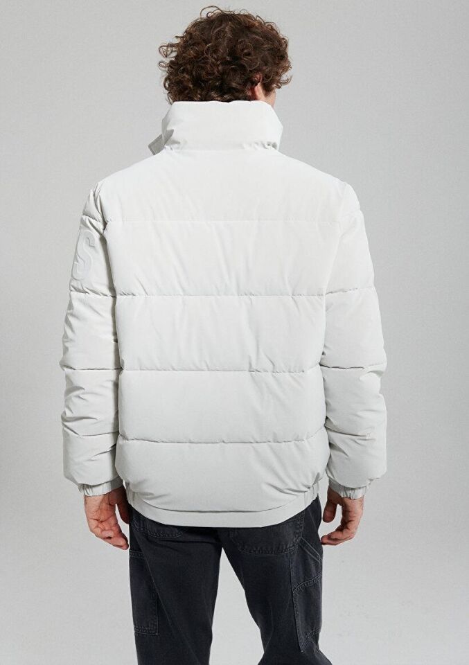 MAVİ ERKEK YÜKSEK YAKA CEKET Bulut Gri 0110139-83746 GRİ - L