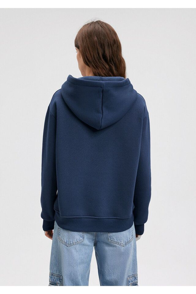 MAVİ KADIN KAPİŞONLU SWEATSHIRT Koyu Lacivert 167299-70488