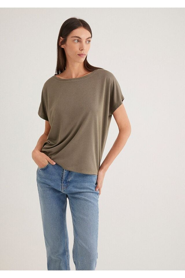 MAVİ KADIN KISA KOL TİŞÖRT  Smokey Olive 167245-86961