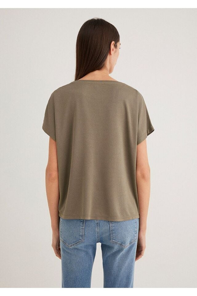 MAVİ KADIN KISA KOL TİŞÖRT  Smokey Olive 167245-86961