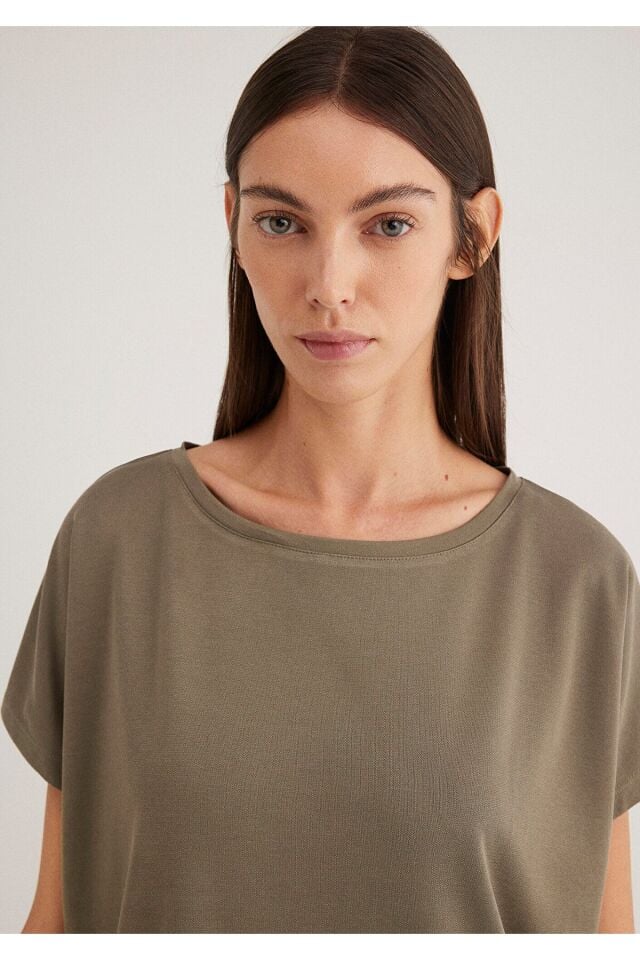 MAVİ KADIN KISA KOL TİŞÖRT  Smokey Olive 167245-86961