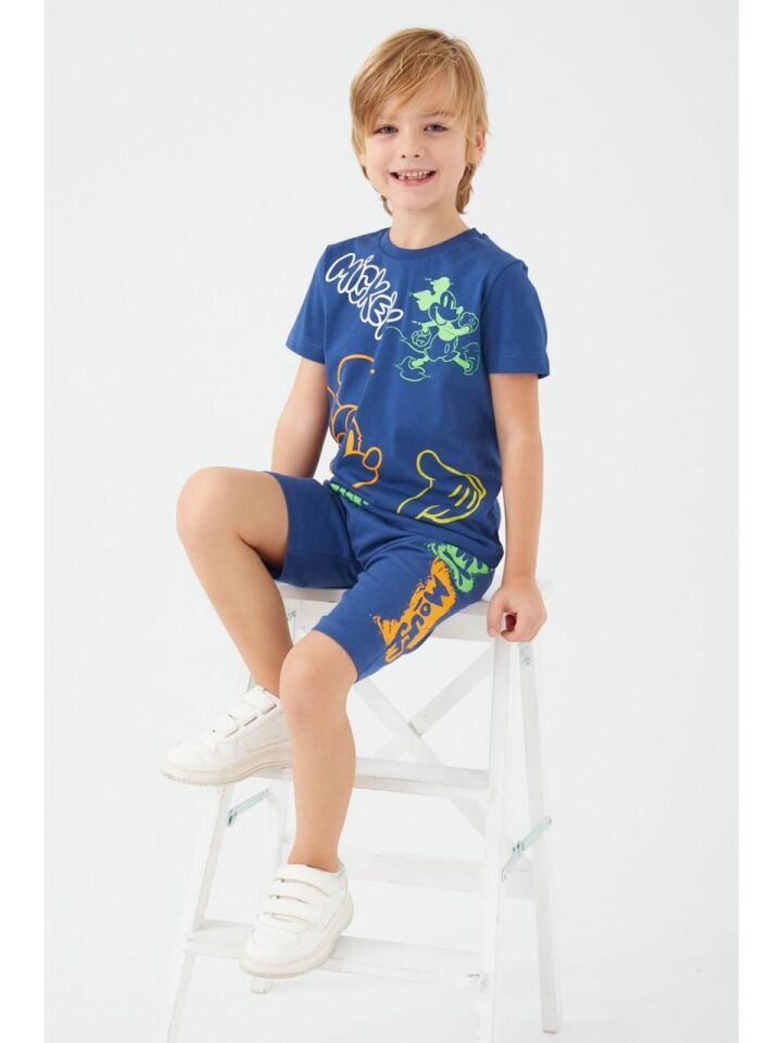 DISNEY MICKEY MOUSE ERKEK ÇOCUK BERMUDA TAKIM D4789-3
