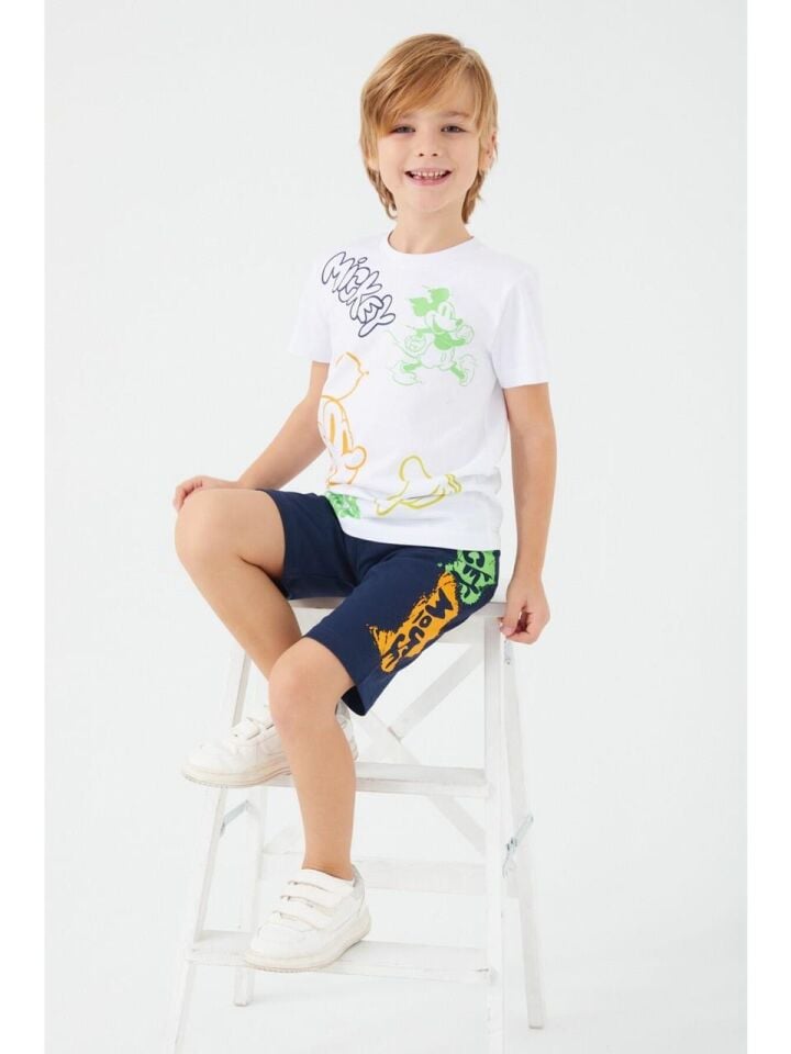 DISNEY MICKEY MOUSE ERKEK ÇOCUK BERMUDA TAKIM D4789-3