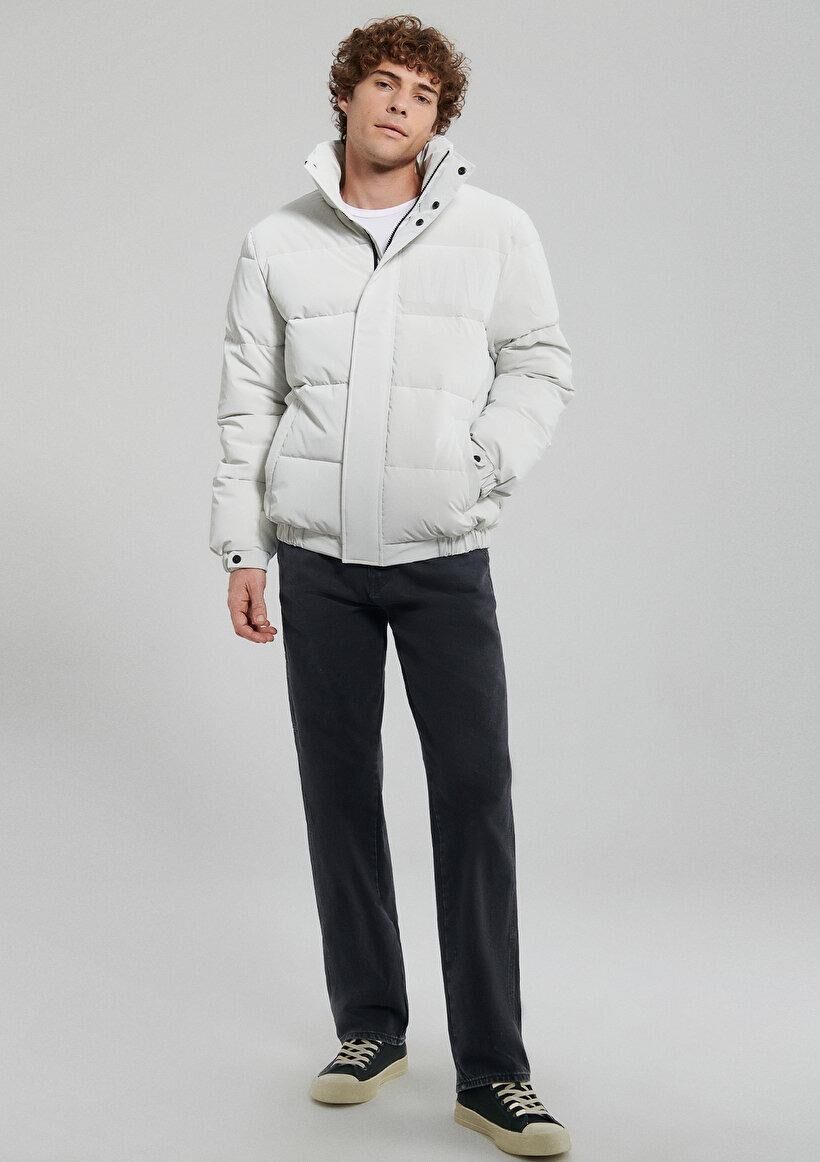 MAVİ ERKEK YÜKSEK YAKA CEKET Bulut Gri 0110139-83746 GRİ - XS