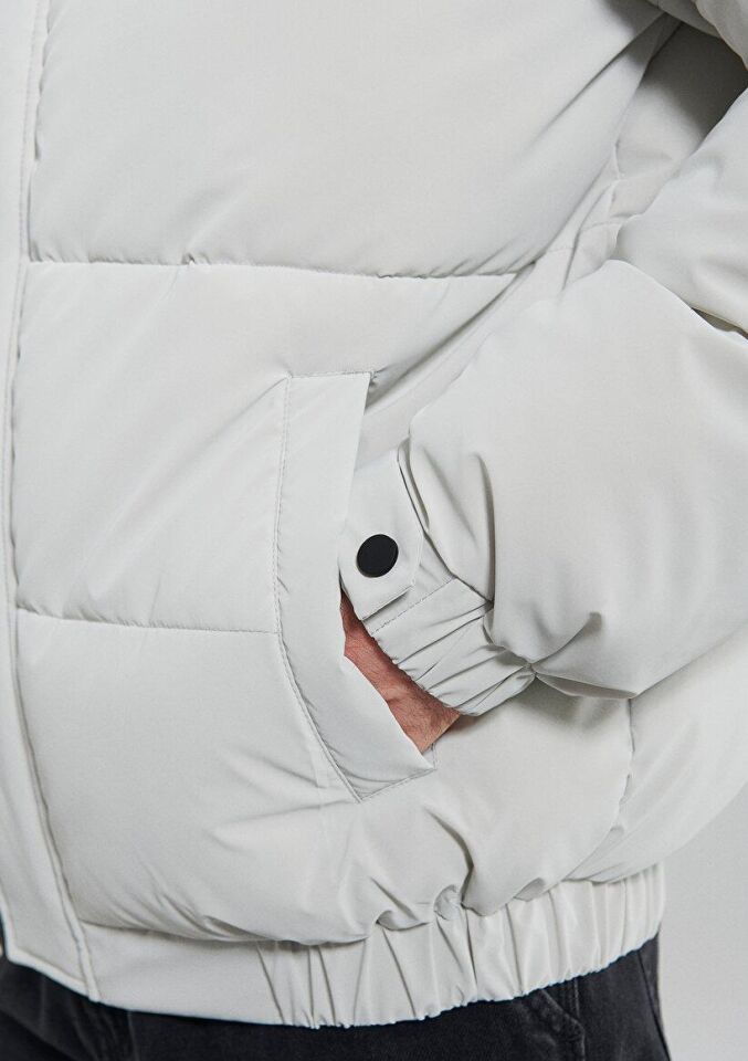 MAVİ ERKEK YÜKSEK YAKA CEKET Bulut Gri 0110139-83746 GRİ - XS