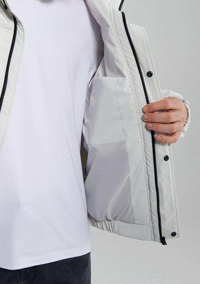 MAVİ ERKEK YÜKSEK YAKA CEKET Bulut Gri 0110139-83746 GRİ - XS