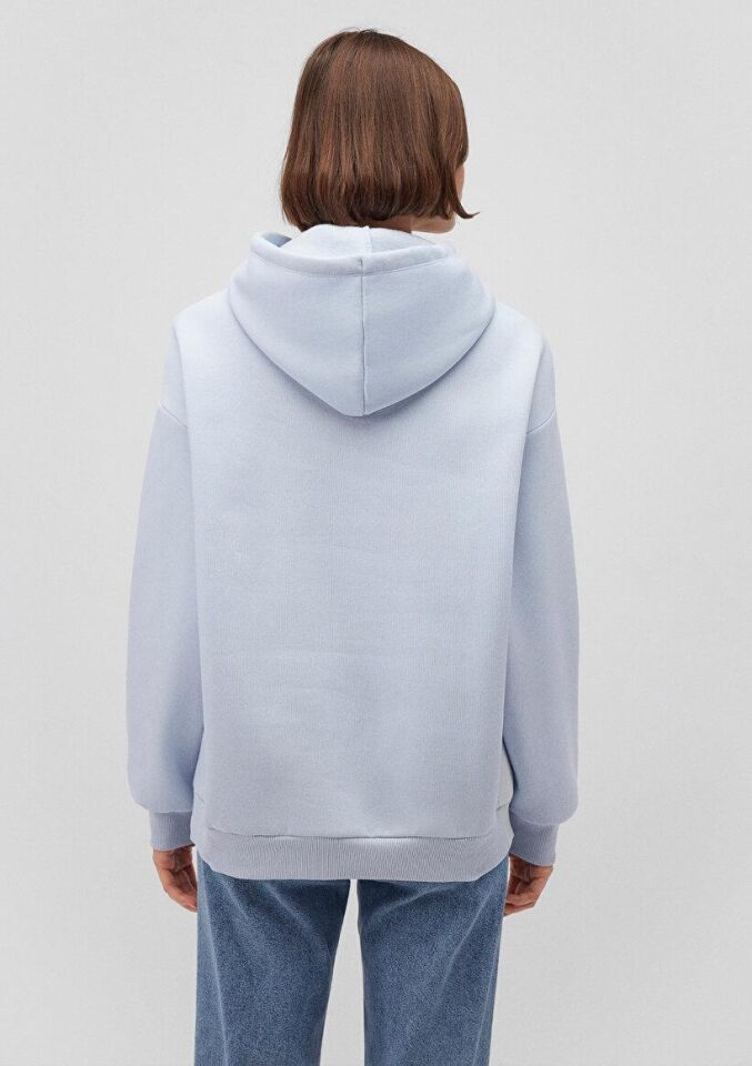 MAVİ KADIN MAVİ LOGO KAPÜŞONLU SWEATSHIRT Uçuk Mavi 1600361-70717