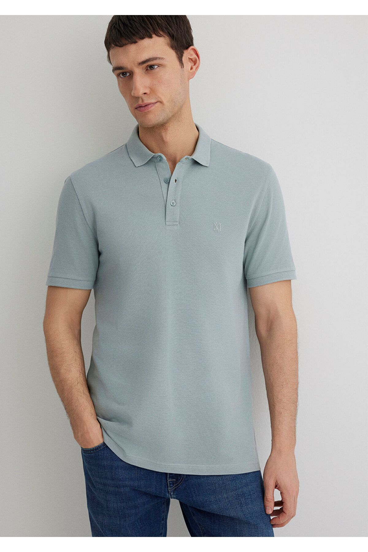 MAVİ ERKEK POLO TİŞÖRT Kurşun Gri 066157-31345