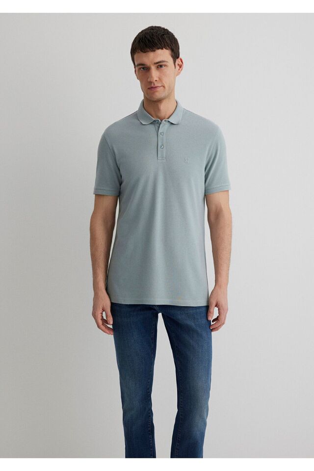 MAVİ ERKEK POLO TİŞÖRT Kurşun Gri 066157-31345
