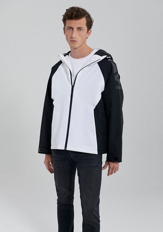 MAVİ ERKEK KAPÜŞONLU CEKET Beyaz 0110319-620