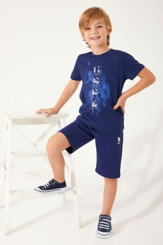 U.S. POLO ASSN. ERKEK ÇOCUK BERMUDA TAKIM US1316-4