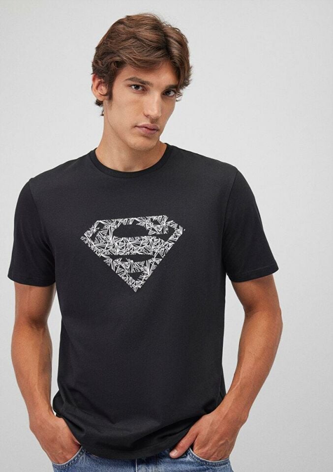 MAVİ ERKEK SUPERMAN BASKILI TİŞÖRT Siyah 0610494-900