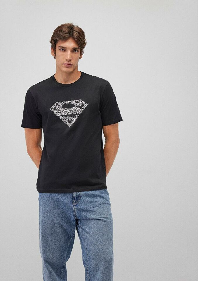 MAVİ ERKEK SUPERMAN BASKILI TİŞÖRT Siyah 0610494-900