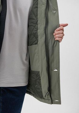 MAVİ ERKEK KAPÜŞONLU PARKA  Soluk Koyu Yeşil 010463-85485
