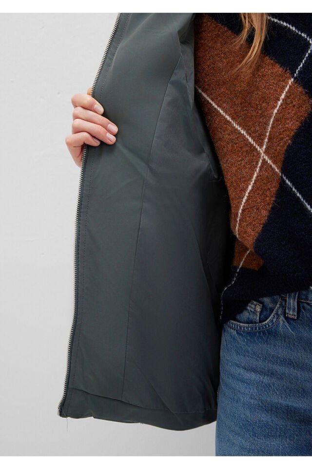 MAVİ KADIN KAPŞONLU CEKET Yosun Yeşili 1110445-71598