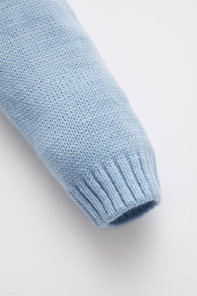 DEFACTO ERKEK BEBEK SLOGAN BASKILI REGULAR FİT BİSİKLET YAKA KAZAK X5293A2