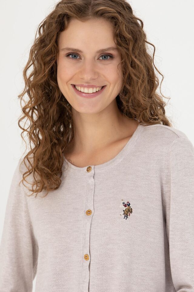 U.S. POLO ASSN. BAYAN TRİKO HİRKA G082SZ0TH-000-1629747 TAŞ MELANJ - XL