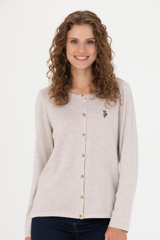 U.S. POLO ASSN. BAYAN TRİKO HİRKA G082SZ0TH-000-1629747 TAŞ MELANJ - XL