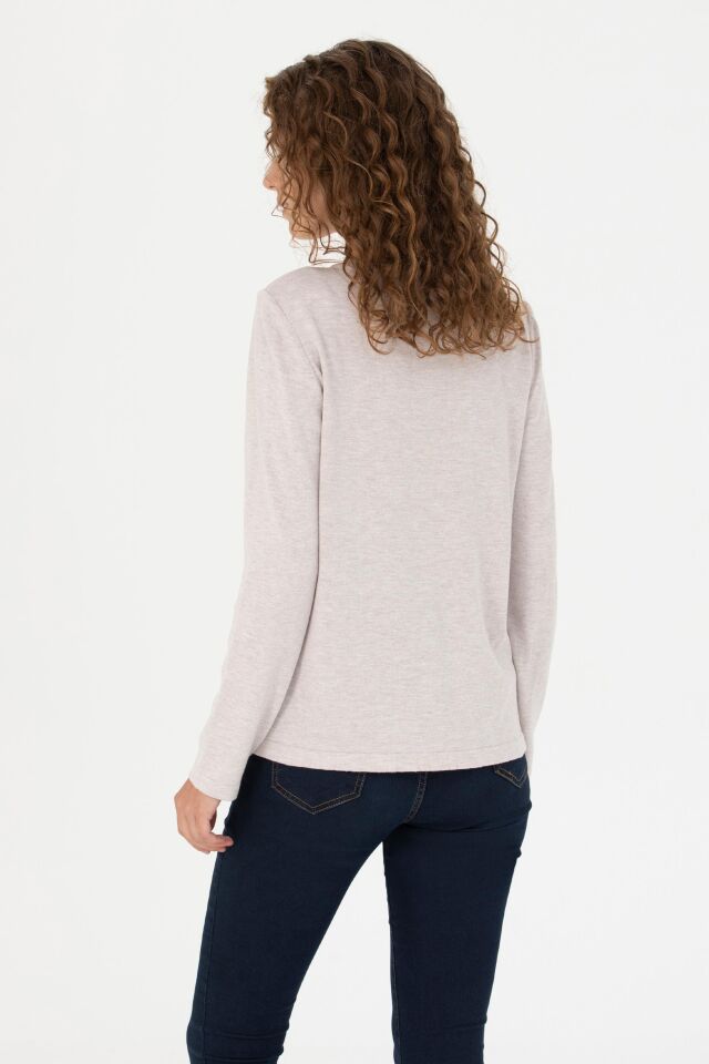 U.S. POLO ASSN. BAYAN TRİKO HİRKA G082SZ0TH-000-1629747 TAŞ MELANJ - XL