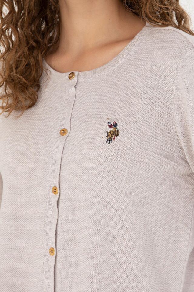 U.S. POLO ASSN. BAYAN TRİKO HİRKA G082SZ0TH-000-1629747 TAŞ MELANJ - XL