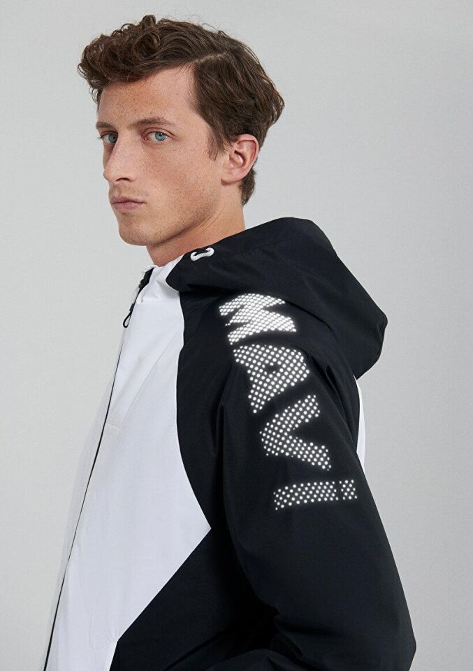 MAVİ ERKEK KAPÜŞONLU CEKET Beyaz 0110319-620 BEYAZ - XS