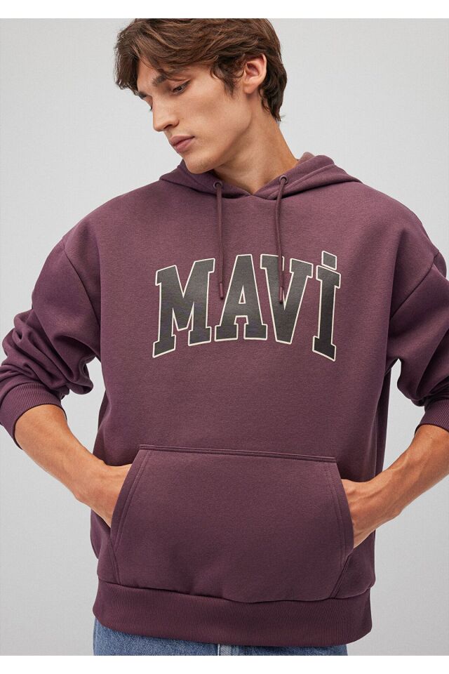 MAVİ ERKEK MAVİ BASKILI SWEATSHIRT Huckleberry 067149-70260