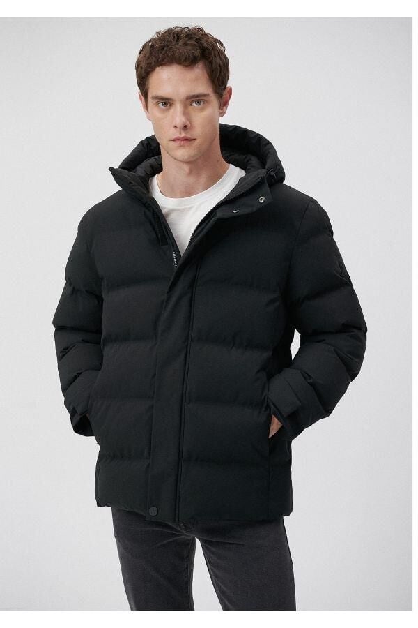 MAVİ ERKEK KAPÜŞONLU CEKET Jet Siyah 0110192-71379