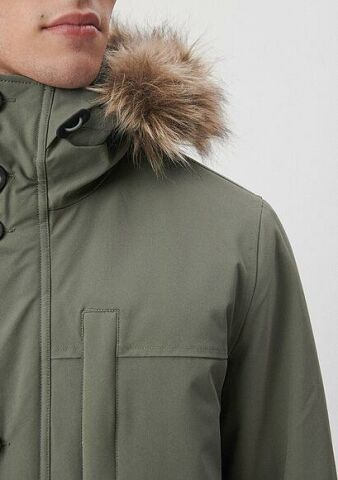 MAVİ ERKEK KAPÜŞONLU PARKA  Soluk Koyu Yeşil 010463-85485 YEŞİL - XL
