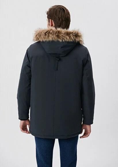 MAVİ ERKEK KAPÜŞONLU PARKA  Kuzgun 010463-34332