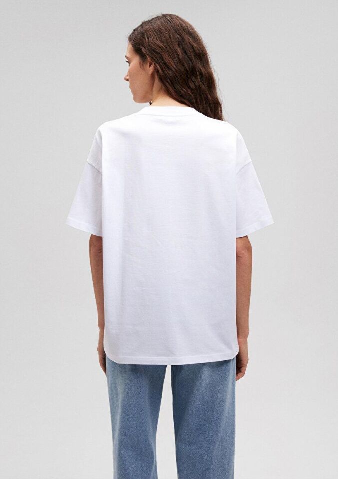 MAVİ KADIN KISA KOLLU PENYE UST  Beyaz 1612188-620