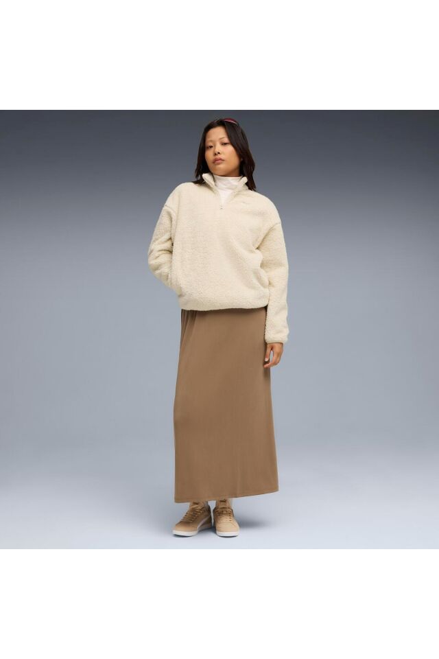 PUMA KADIN SWEATSHİRT ESS ELEVATED HALF-ZİP CREW 68811187