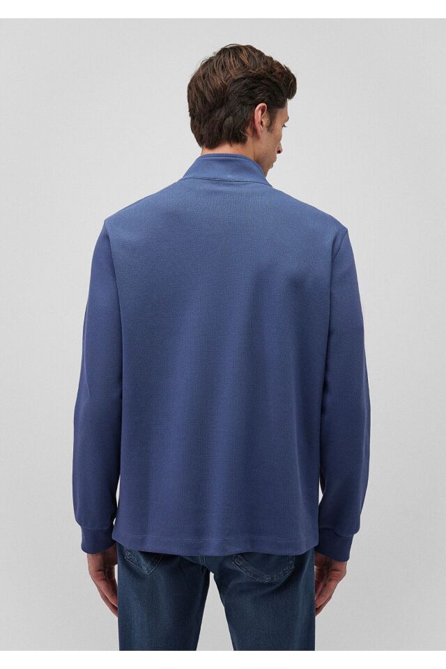 MAVİ ERKEK YARIM FERMUARLI SWEATSHIRT OCEANA 0S10252-87737