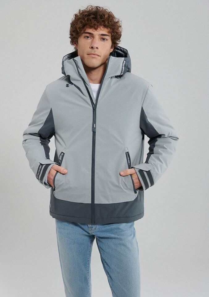 MAVİ ERKEK KAPÜŞONLU CEKET  Koyu Deniz Mavi 0110329-80776 LACİVERT - S