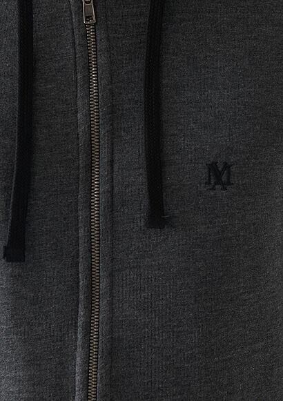 MAVİ ERKEK FERMUARLI SWEATSHIRT  Koyu Gri Melanj 065582-29758