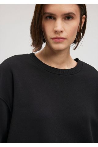 MAVİ KADIN BİSİKLET YAKA SWEATSHIRT Siyah 1610198-900