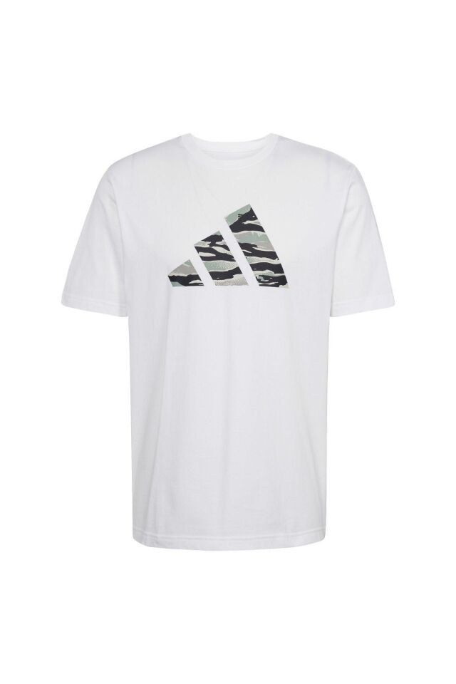 ADİDAS ERKEK GÜNLÜK TSHIRT M C CAMO LOGO T JI6770 S - BEYAZ