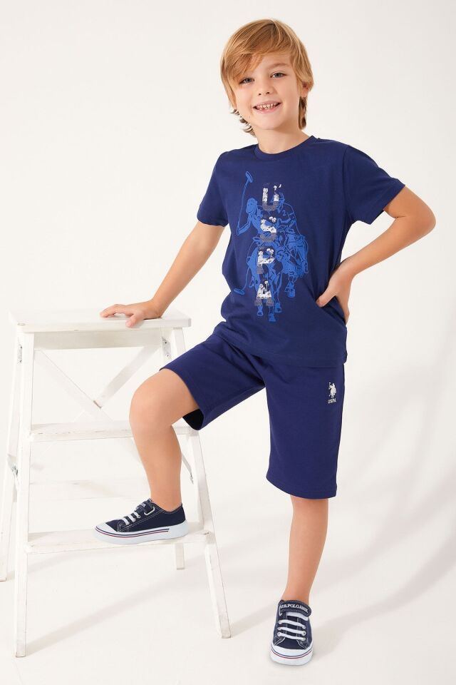 U.S. POLO ASSN. ERKEK GARSON BERMUDA TAKIM US1316-G PARLAMENT - 12-13