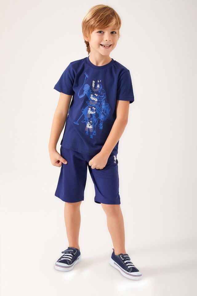 U.S. POLO ASSN. ERKEK GARSON BERMUDA TAKIM US1316-G PARLAMENT - 12-13