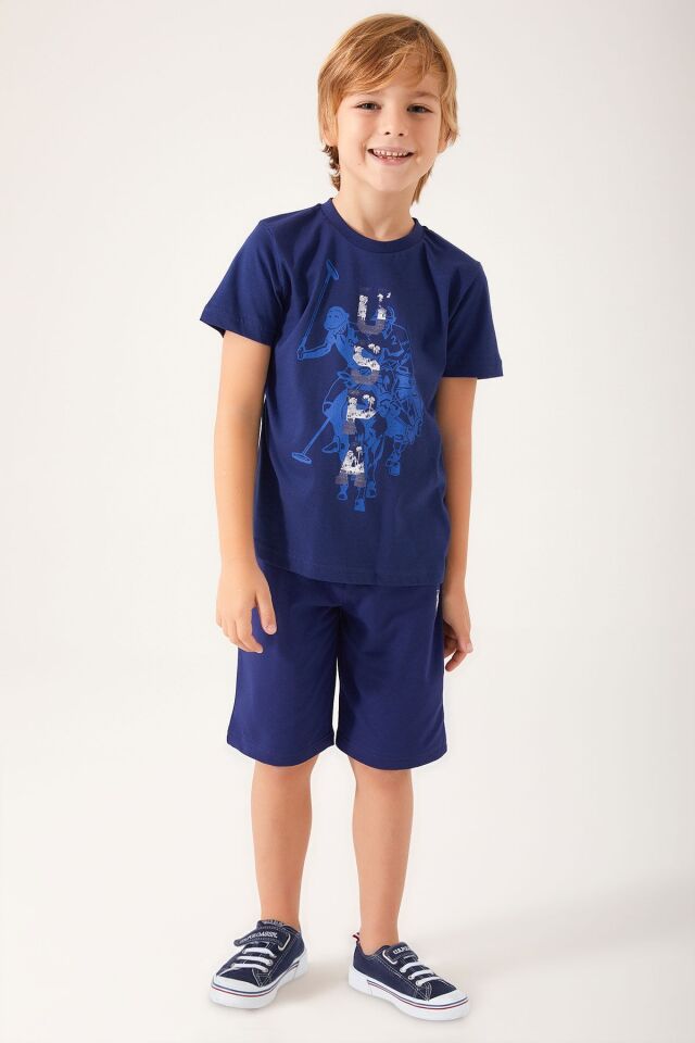 U.S. POLO ASSN. ERKEK GARSON BERMUDA TAKIM US1316-G PARLAMENT - 12-13