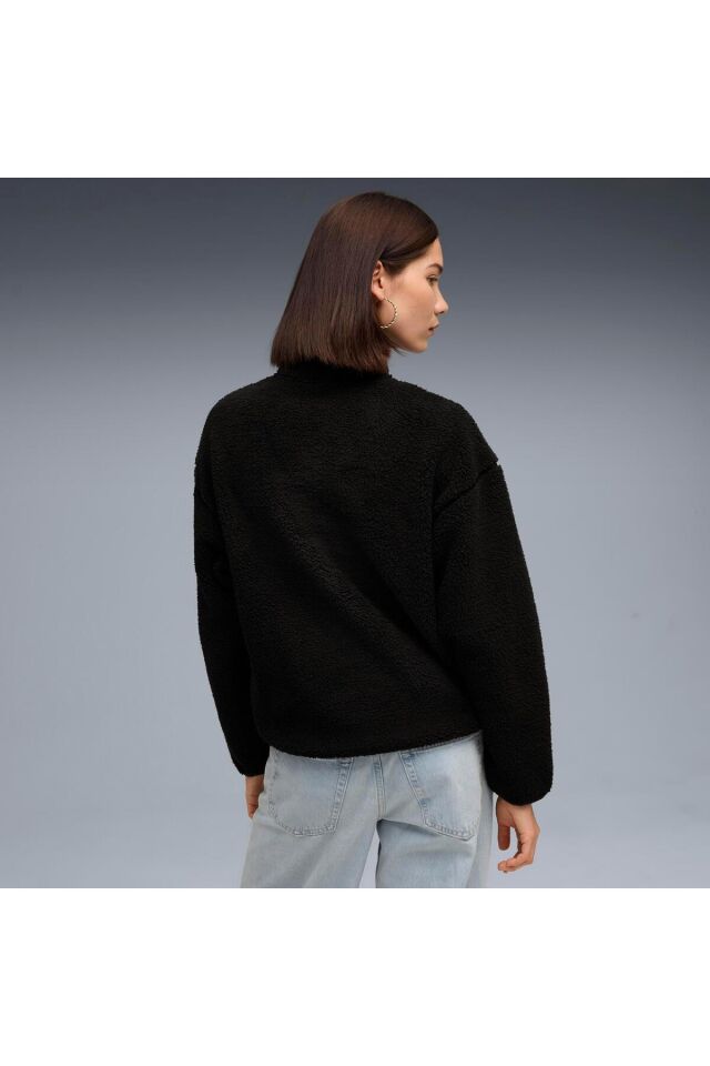 PUMA KADIN SWEATSHİRT ESS ELEVATED HALF-ZİP CREW 68811101