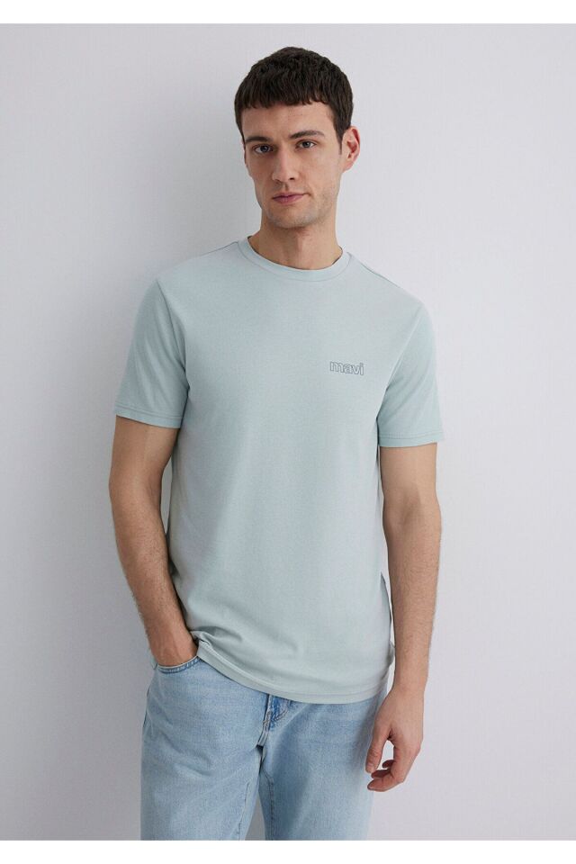 MAVİ ERKEK BASIC TİŞÖRT Sis Yeşil 0610360-70148
