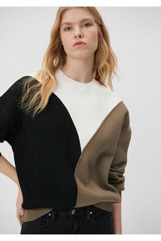 MAVİ KADIN BİSİKLET YAKA SWEATSHIRT Hindistan Ceviz 1S10018-80194