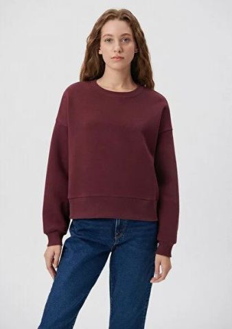 MAVİ KADIN FOREVER BASKILI SWEATSHIRT Koyu bordo 1S10016-70422