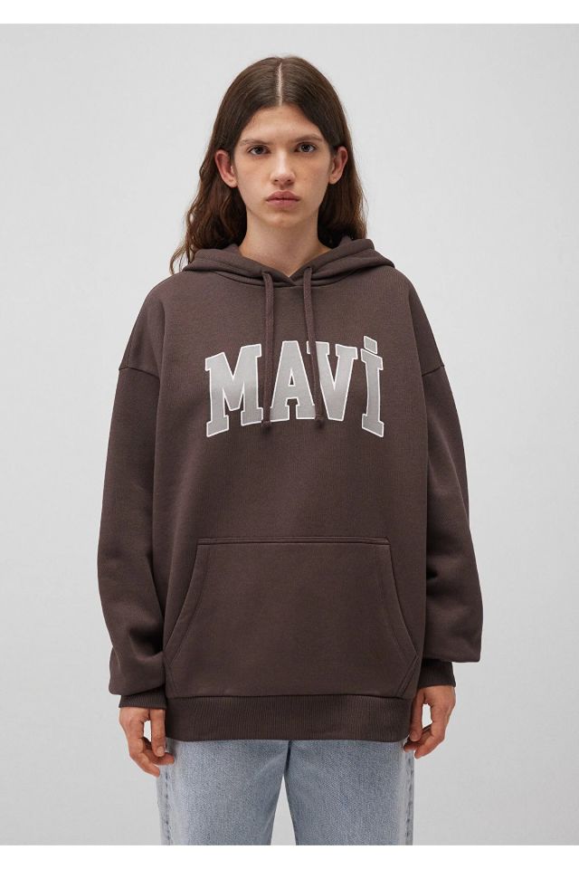 MAVİ KADIN MAVİ LOGO KAPÜŞONLU SWEATSHIRT Raisin 1600361-70222