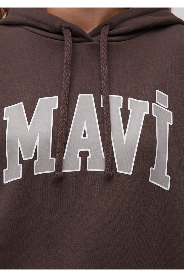 MAVİ KADIN MAVİ LOGO KAPÜŞONLU SWEATSHIRT Raisin 1600361-70222